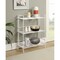 Convenience Concepts Xtra Storage 3 Tier Wide Folding Metal Shelf, White